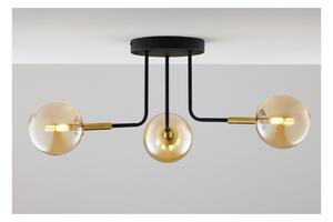 Jupiter 2037 - Lampadario a sospensione con supporto rigido BURANO 3xG9/10W/230V nero/oro/beige