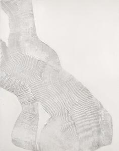 Quadro dipinto a mano 90x120 cm White Sculpture - Malerifabrikken