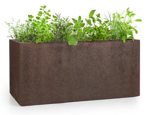 Blumfeldt Solid Grow Rust vaso per piante 80 x 38 x 38 cm fiberclay color ruggine