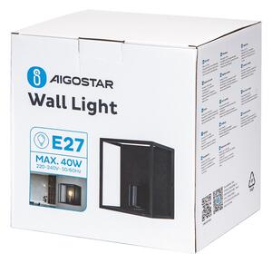 Applique da parete Wall Light Nero IP20 1 x E27 Aigostar