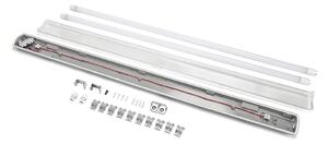 Plafoniera stagna a 2 posti con Tubi Led G13 T8 inclusi da 120cm in plastica Bianco freddo 6500K Aigostar