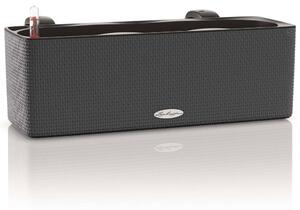 LECHUZA Fioriera CUBE color triple con Supporti Antracite 13684