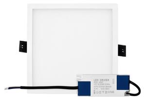 Pannello LED 12W da incasso Quadrato, Foro Tondo Ø130mm OSRAM LED, CCT Colore Bianco Variabile CCT