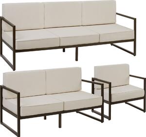 Set da giardino Comosa per 6 persone, imbottitura XXL