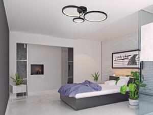 Lampada da soffitto a LED orientabile, regolabile tramite interruttore, lampada da soggiorno nera