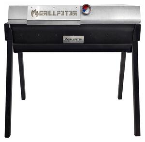 Griglia professionale Mangal Altan 70 in acciaio da 3 mm con coperchio in acciaio inossidabile