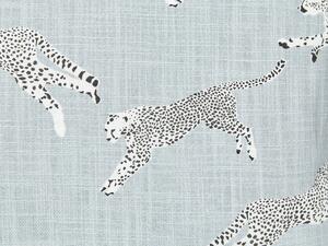 Set di 2 cuscini sparsi in cotone grigio 45 x 45 cm Motivo ghepardo stampato Beliani