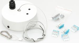 Set di sospensioni DOTLUX con cavo d'acciaio da 2 m per la lampada a sospensione LED CAPPUCCINO