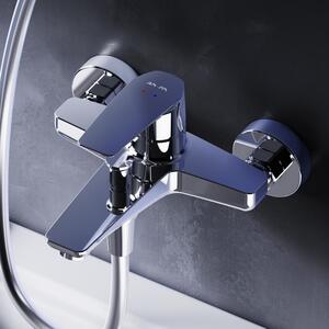 AM.PM Miscelatore per vasca Miscelatore per vasca Miscelatore monocomando cromato Rubinetti per vasca da bagno in ottone a parete