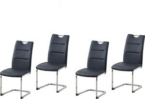 Set di 4 sedie a dondoloPoliuretanonero DannyC HTI-Line