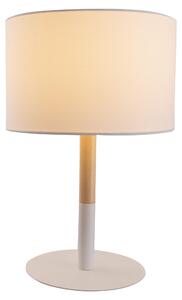 Lampada da tavolo Tessile E14 Ø24cm Bianco