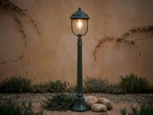 Lampada da percorso a LED in stile rustico, 118 cm, lampada a paletto per l'illuminazione del giardino, verde