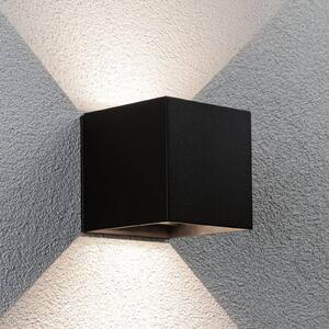 Paulmann Applique da esterni LED ricaricabile Nyara, nera, 10 cm, con sensore, IP44 Nyara, Nero, Bagno, Alluminio, Moderno, Applique da esterni