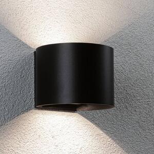 Paulmann Applique da esterni LED ricaricabile Nyora, nera, 14 cm, con sensore, IP44 Nyora, Nero, Bagno, Alluminio, Moderno, Applique da esterni