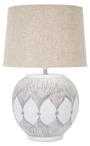 Lampada da Tavolo Rot. Atene 38x59x38 cm in Poliresina Bianco/Marrone