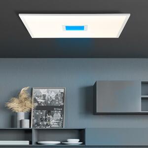 BRILLANTE pannello LED moderno a superficie 60x60cm | Plafoniera dimmerabile con luce centrale RGB e telecomando | Metallo/plastica | 37W 3800 lumen 2700-6500 lumen | Bianco