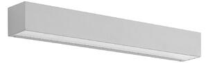 Lucande LED applique da esterno Lengo, 50 cm, argento, piuma d'oca, 3.000K