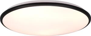 Plafoniera a LED LIMBUS nera con dimmer a gradini, Ø 50 cm