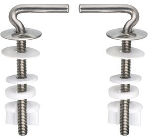 Cornat tec364896 - cerniera per sedile wc con fissaggio rapido
