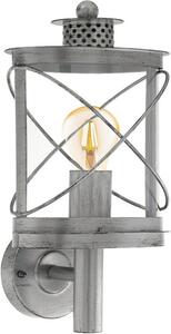 Eglo 94865 Lampada da parete per esterni Hilburn 1 argento antico