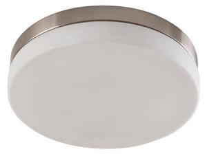 Lampada da soffitto per bagno Lindby Amilia, Ø 30 cm, E27, nichel, vetro