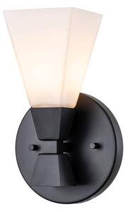 Applique da bagno Bowtie, nero opaco, 1xG9x3W, metallo, dimensioni: 24,8x15,2x10,2 cm, IP44, Elstead