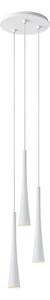 Rossini Corvina Evo COR115 sospensione 3 luci con rosone tondo GU10