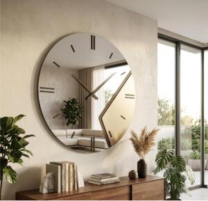 Orologio Da Muro 60 cm UTOPIA Struttura, a specchio Bronzato e mezzaluna in cristallo satinato Diametro 60 cm lancette in metallo numeri e lancette colore Bronzo Metallizzato