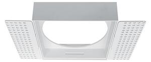Rossini Kompo KOM07FLQ ghiera quadrata senza cornice per modulo 7W bianca