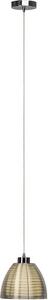 Lampada BRILLIANT Relax Lampada a sospensione 20 cm cromata/bianca | 1x A60, E27, 60W, adatta per lampadine normali (non incluse) | Regolabile in altezza / cavo accorciabile