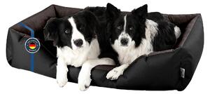 BedDog letto per cani LUPI divano per cani cuscino per cani lavabile, BLACK-FIELD (nero/marrone),(XXL) circa 120x85x23cm