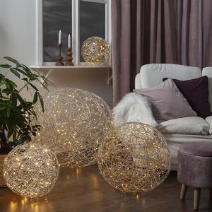 Illuminazione da esterno Star Trassel, argento, 37,5 cm