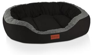 Cuccia per cani BedDog PRINS PREMIUM in resistente tessuto Alicante, THE-ROCK (nero/grigio), L