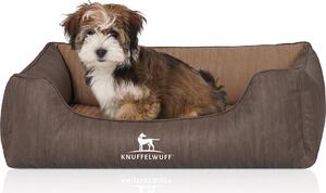 Letto ortopedico per cani Outlander in Pelle finta trapuntata al laser L marrone caffè