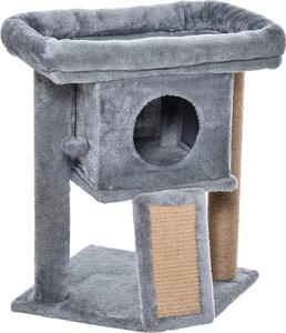 Posto di riposo e tiragraffi per gatti D30-368GY, grigio chiaro, 40 x 40 x 57 cm