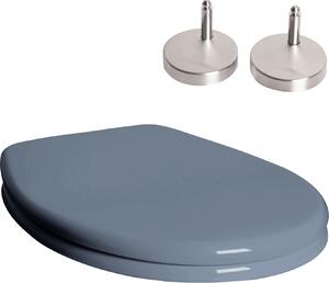 Sedile WC con chiusura ammortizzata, colore grigio