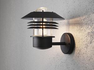Moderna lampada da parete a LED per esterni, resistente alle intemperie, in alluminio, nera