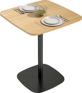 HOMCOM Tavolo da pranzo per 2 persone, 60 x 60 cm Tavolo da cucina con struttura in acciaio