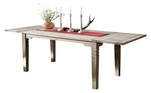 MASSIVMOEBEL24 | tavolo da pranzo in legno di Sheesham / palissandro 160x90x76 grigio scuro oliato LEEDS #53