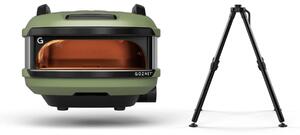 Forno per pizza Gozney Tread + piedistallo verde oliva