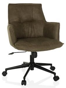 Hjh LIVING Home Office Sedia da ufficio SOLAO LIFE Sedia da scrivania con braccioli Sedia girevole in tessuto