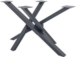 Gambe per tavolo CLP Jimmy a forma di stella, grigio, dimensioni 120x70x72 cm, dimensioni 120x70x72 cm