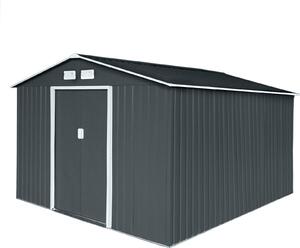 HATTORO S300 XXXL Casetta da giardino in metallo per attrezzi 277x319x192 cm Grigio antracite
