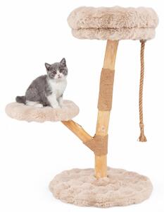 KOMFOTTEU Birnbaum: Albero per gatti multistrato, con tiragraffi, comodo spazio per sedersi, corda sospesa e piattaforma per saltare. Centro giochi per gatti domestici e cuccioli