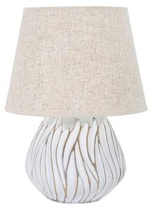 Lampada Honduras 35x48x35 cm in Poliresina Bianco/Marrone