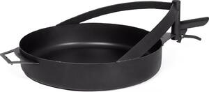 Padella tonda Ø 50 cm in acciaio nero per focolare Arizona & Washington