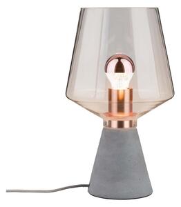 Lampada da tavolo in vetro, cemento H 20 cm, NEORDIC YORK I
