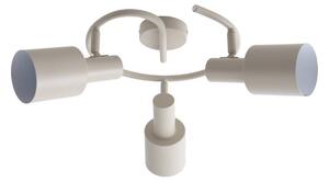 Faretto da soffitto Lindby Ovelia, beige, 3 luci, metallo, E27