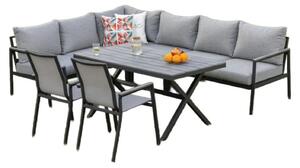 Gardissimo - Set da giardino angolare in alluminio "Jolene"