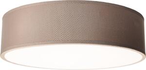 Plafoniera EINLICHT ''Fabric'' per 2x E27, Ø38cm, taupe, paralume in tessuto